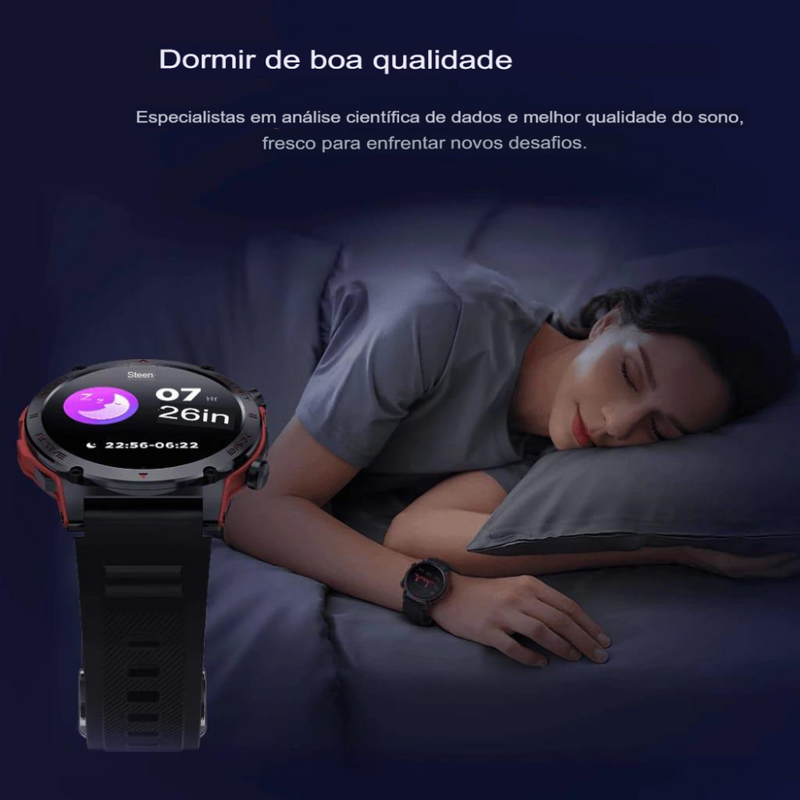 Smartwatch Peje ZW13 – Tela AMOLED Pulseira Extra