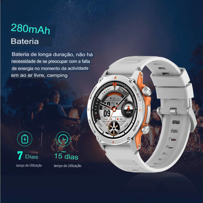Smartwatch Peje ZW13 – Tela AMOLED Pulseira Extra