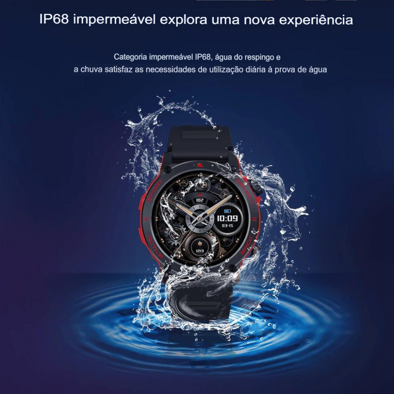 Smartwatch Peje ZW13 – Tela AMOLED Pulseira Extra