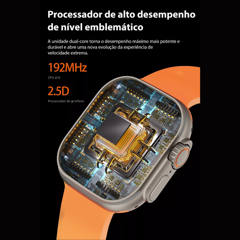 Smartwatch W69 Ultra 49mm com Memória 1GB